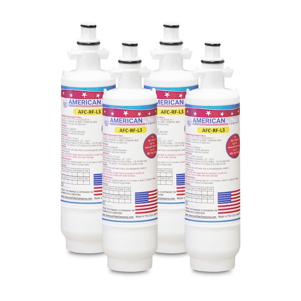 American Filter Co Kenmore 469690 Comparable Refrigerator Water Filters (made by Model number AFCAFC-RF-L3), 4PK 469690-AFC-RF-L3-4-68783 - main